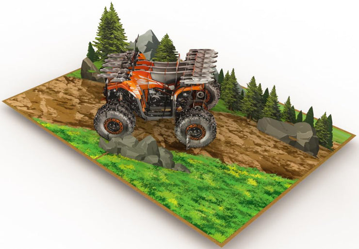 ATV Quad Bike Pop Up Card