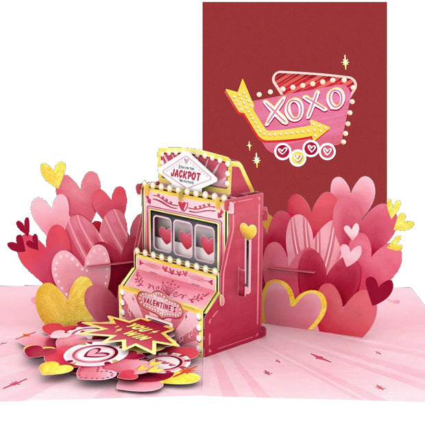 Valentine's Jackpot Pop Up Card