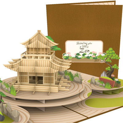 Japanese Zen Garden Pop Up Card