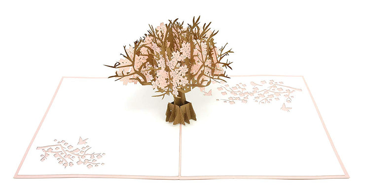 PopLife Pop-up Card Features Beautiful Pink Cherry Blossom Tree